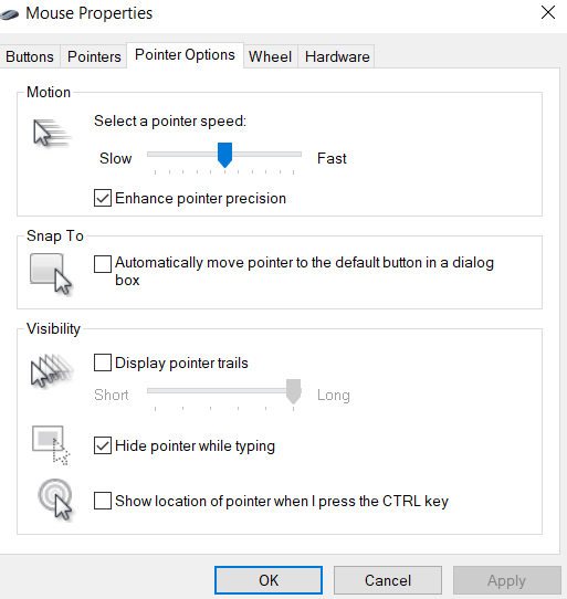 تب سوم Pointers Options