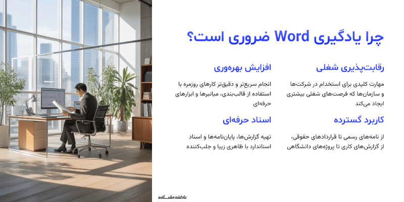 کاربردهای نرمافزار Word