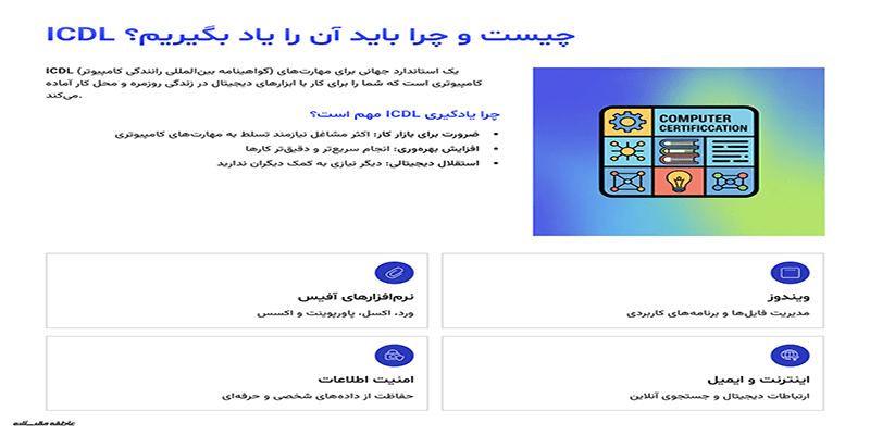 ICDL چیست و چرا باید آن را یاد بگیریم؟
