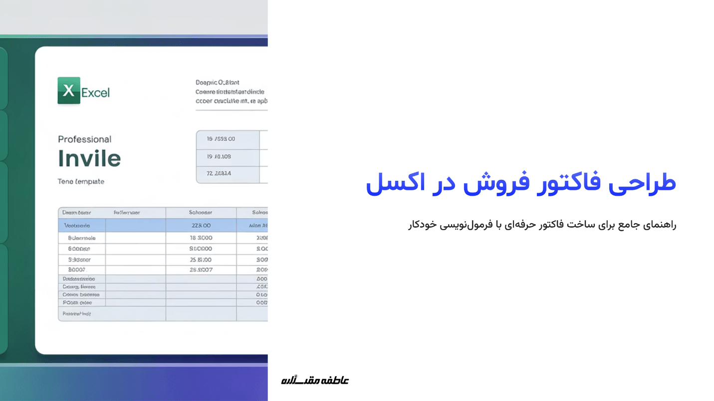 چرا طراحی فاکتور فروش در اکسل بهترین گزینه است؟