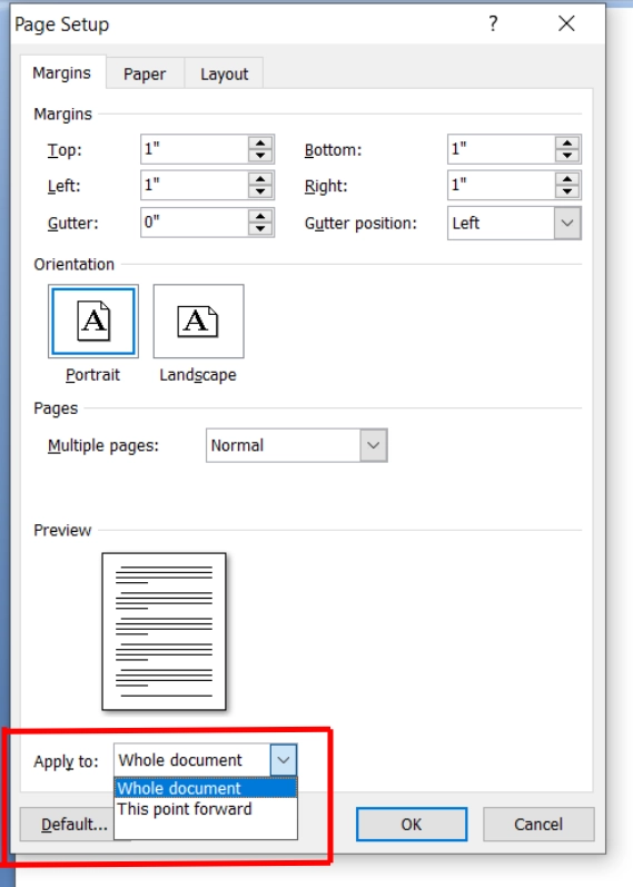اعمال تغییرات روی کل یا بخشی از متن