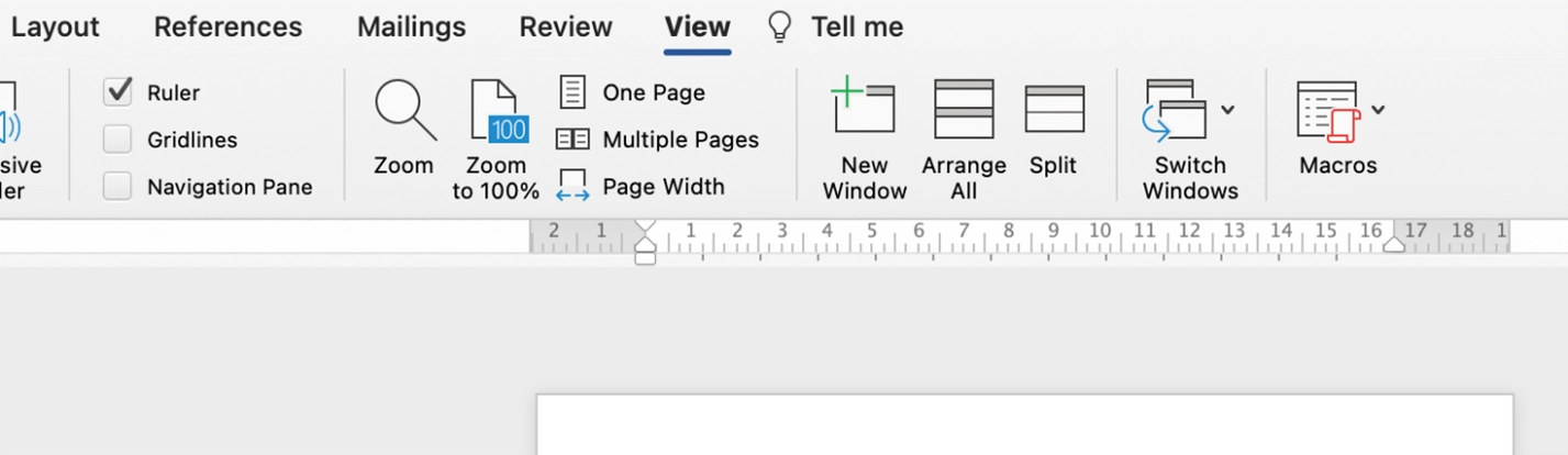 تنظیمات خطکش