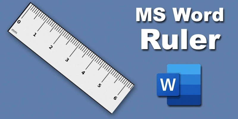 ابزار خط کش در ورد