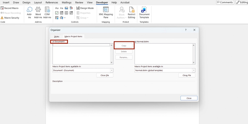 استفاده از ماکروها