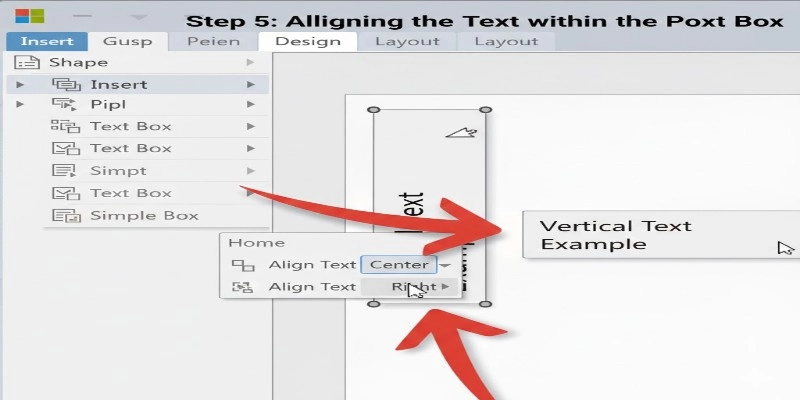 عمودیسازی متن در جدول و سلولها