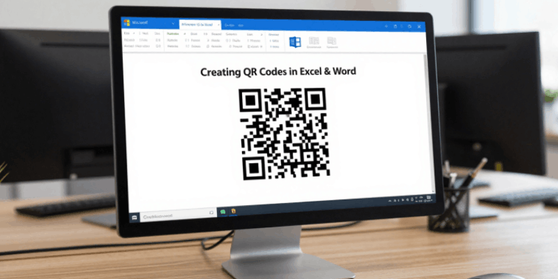 ساخت QR Code در ورد با DisplayBarcode (بدون هیچ افزونهای) 🏆