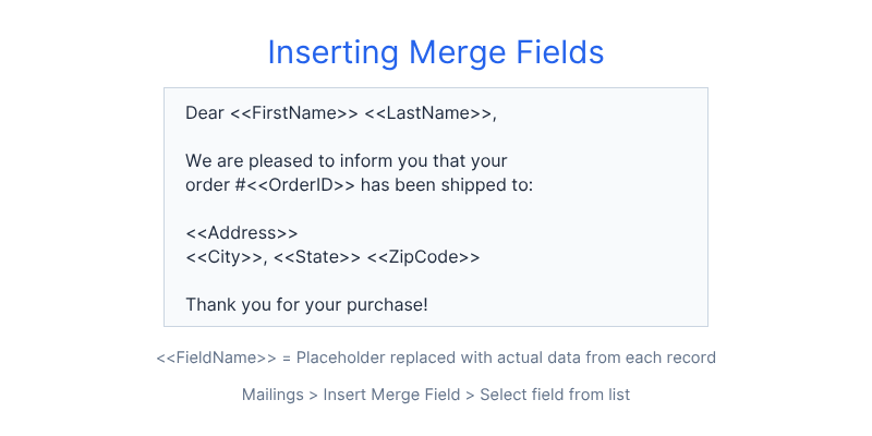 صفر تا صد Mail Merge در ورد